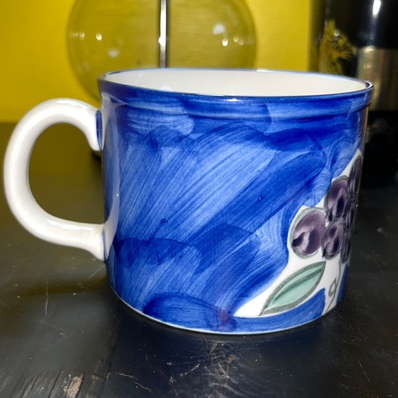 🐇 Emerald Collection Fruit Party mug - soup mug -3.25” Tall, 4” Rim - Picture 4 of 7